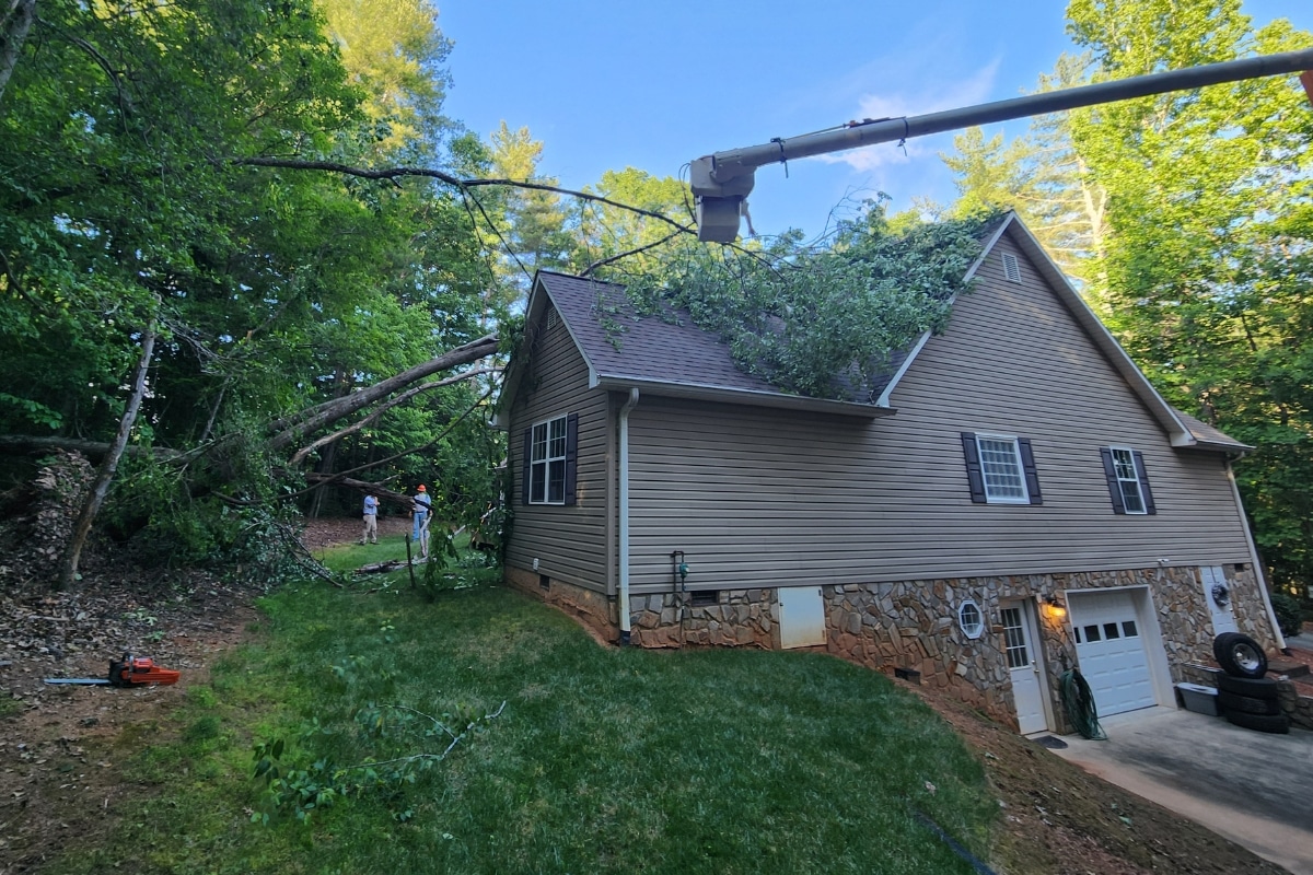 Emergency Removal Services Professional Aerial Lift Equipment ArborPro Tree Service North Carolina